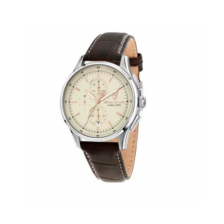 Reloj Maserati Sorpasso  Beige, Plateado y Marrón Cronógrafo Hombre R8871624010