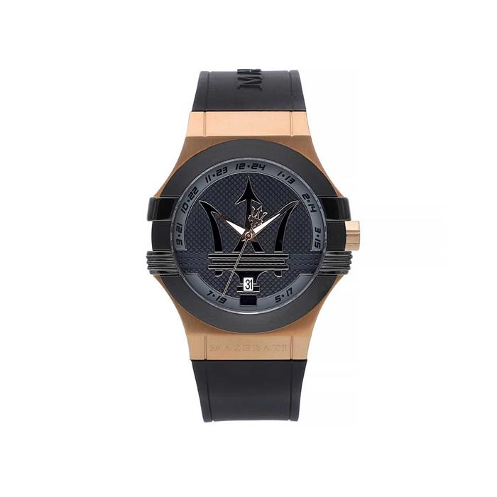 Reloj Maserati Potenza Hombre Negro y Rosado Analógico R8851108002