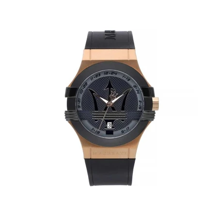 Reloj Maserati Potenza Hombre Negro y Rosado Analógico R8851108002