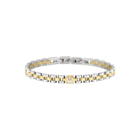 Pulsera Maserati Hombre Acero Plateado y Baño Oro JM320AST09