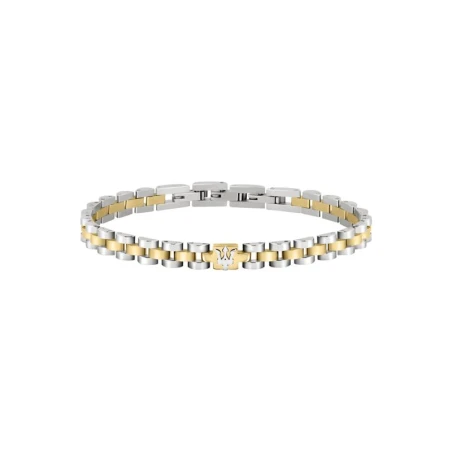 Pulsera Maserati Hombre Acero Plateado y Baño Oro JM320AST09
