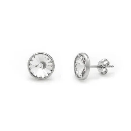 Pendientes Victoria Cruz Basic Mujer Plata y Cristal Swarovski Transparente A2791-07T