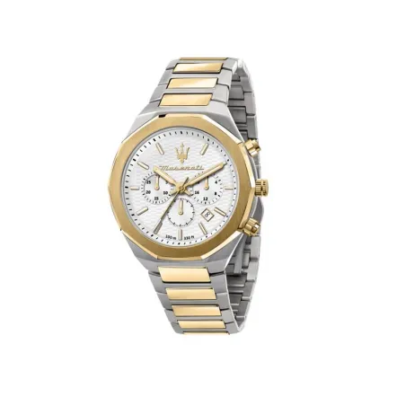 Reloj Maserati Stile Hombre Plateado y Dorado Cronógrafo R8873642009