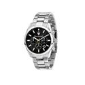 Reloj Maserati Attrazione Hombre Plateado y Negro Cronógrafo R8853151010