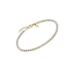 Pulsera Lotus Style Urban Woman Acero Dorado y Circonitas LS2341-2/2