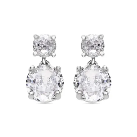 Pendientes Luxenter Nuah Plata Baño Rodio y Circonitas Blancas EXA7980000