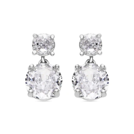 Pendientes Luxenter Nuah Plata Baño Rodio y Circonitas Blancas EXA7980000