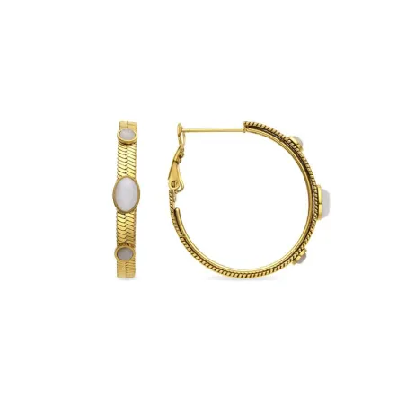 Pendientes LuxbyLux Reus Aro Acero Baño Oro SGEM11011500