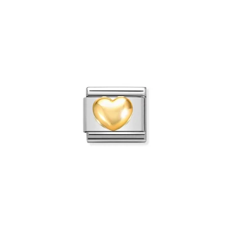 Componible Classic AMOR acero y oro de 18k corazon abombado