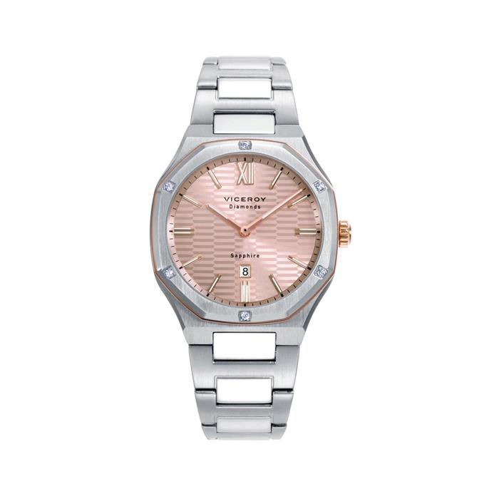 Reloj Viceroy Laura Escanes Plateado y Rosa Analógico Mujer 45004-83
