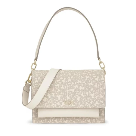 Bandolera TOUS Audree Kaos Mini Lines Beige Mediana 2002183301