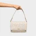 Bandolera TOUS Audree Kaos Mini Lines Beige Mediana 2002183301
