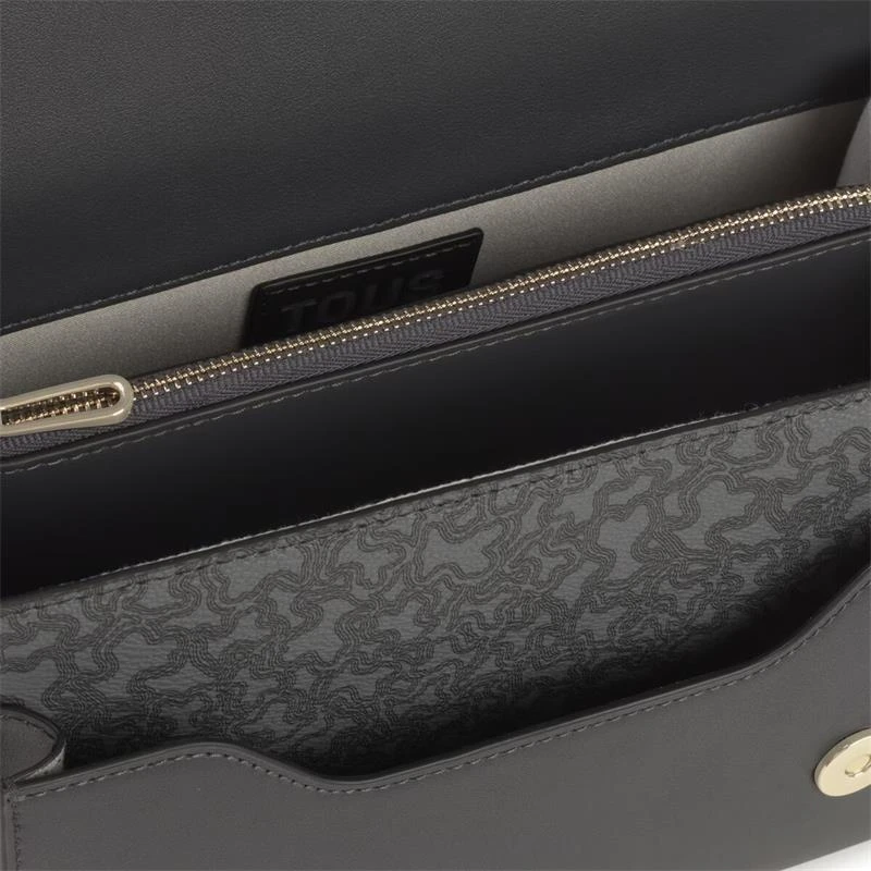 Bandolera TOUS Audree Kaos Mini Lines Gris Oscuro Mediana 2002183347