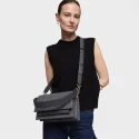 Bandolera TOUS Audree Kaos Mini Lines Gris Oscuro Mediana 2002183347