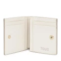 Cartera TOUS Kaos Mini Lines Beige Pequeña 2002183601