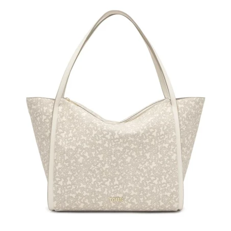 Bolso Capazo TOUS Kaos Mini Lines Beige 2002183701