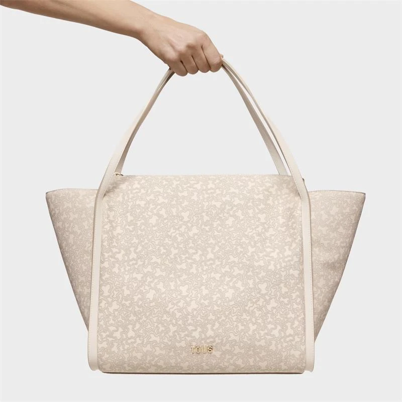 Bolso Capazo TOUS Kaos Mini Lines Beige 2002183701