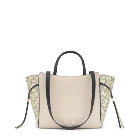 Bolso City TOUS Kaos Icon Beige y Negro Mediano 2002186651